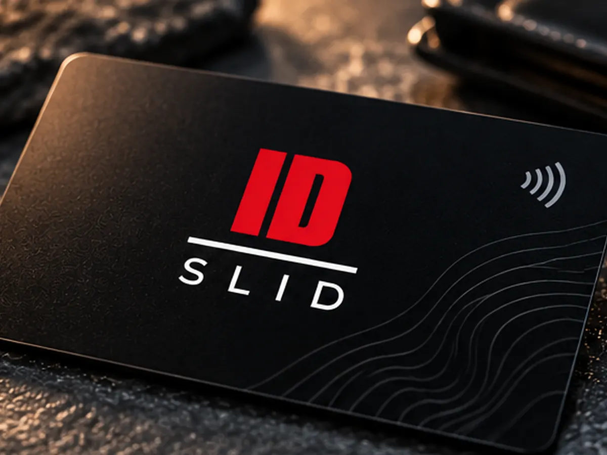 Cartão ID Slid com etiqueta NFC