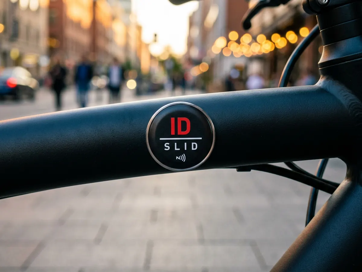 Etiqueta para metal ID Slid com etiqueta NFC