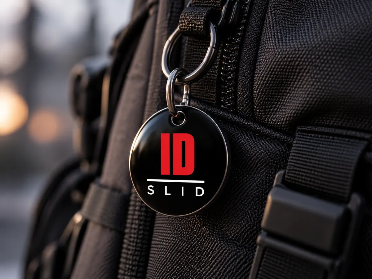 Porta-chaves para mochila / chaves ID Slid com etiqueta NFC — 2/4
