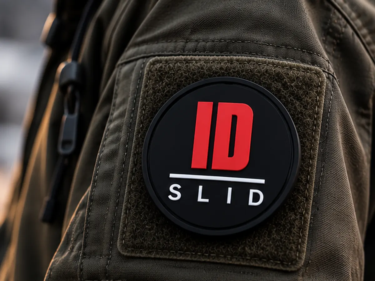 Emblema ID Slid com etiqueta NFC